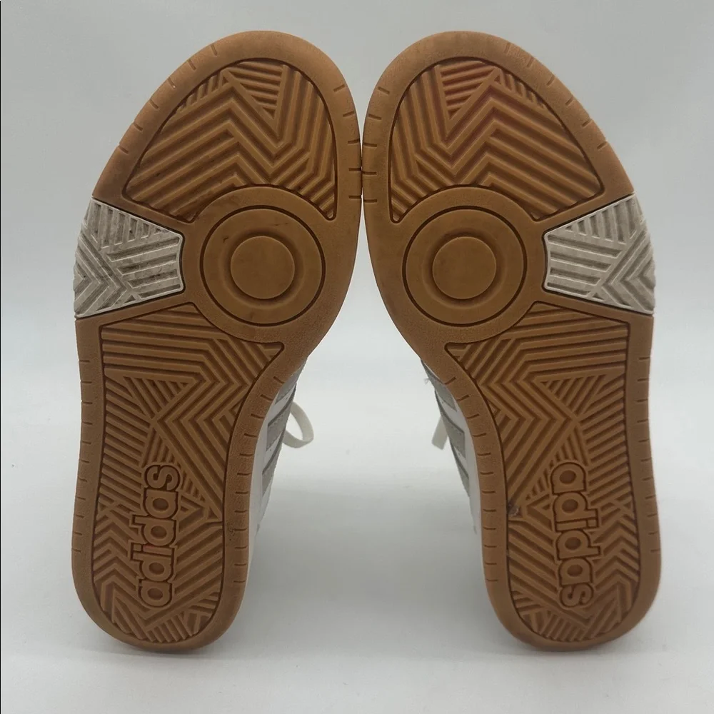 adidas HOOPS 3.0 BASKETBALL LOW Footwear White Metal-Gray Mens Size 11.0